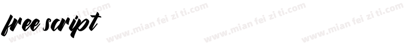 free script字体转换